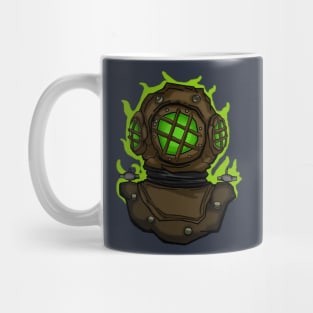 Radioactive diver helmet Mug